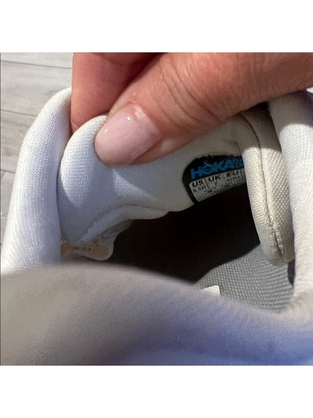 Hoka one one Women's cream Beige Athletic Shoes size 8.5 - Picture 8 of 9